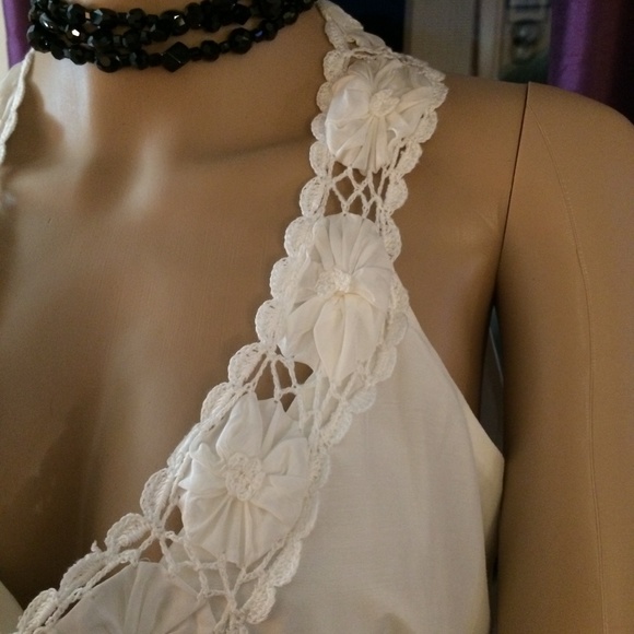 MM Couture by Miss Me White Top, Size M - Picture 8 of 11